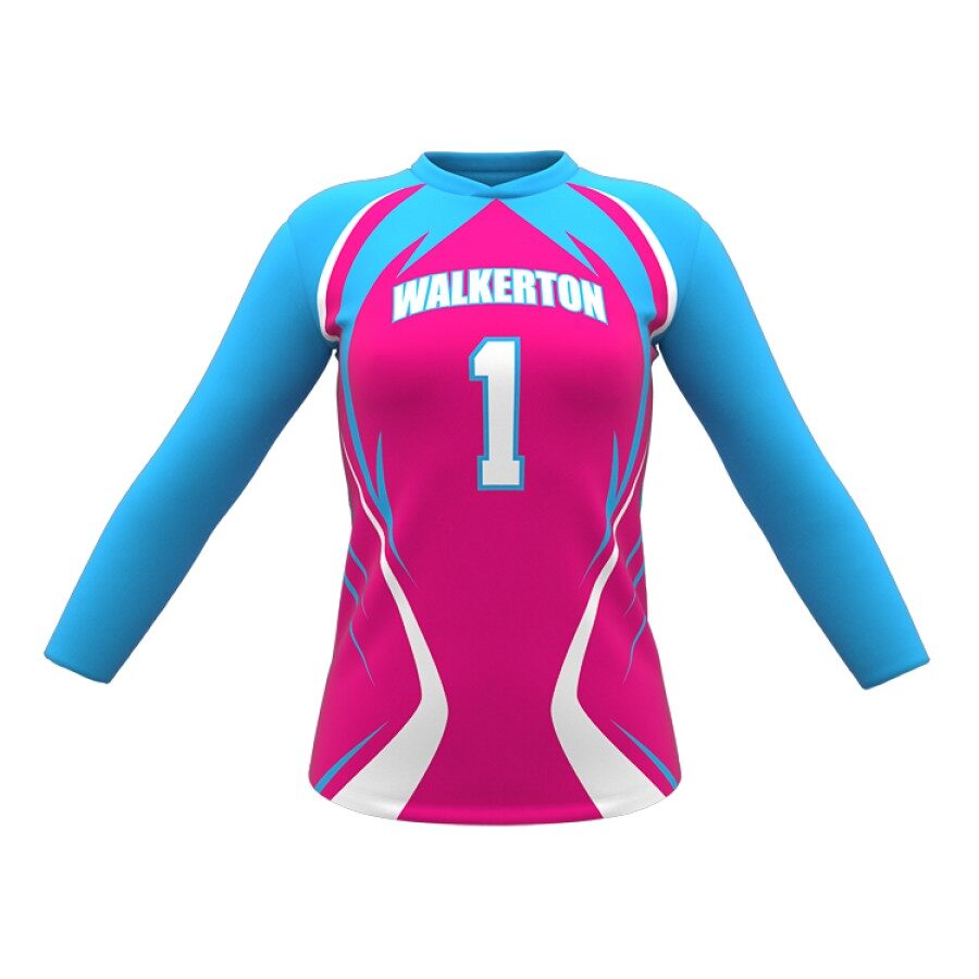 ZA Attack Long Sleeve Volleyball Jersey-0